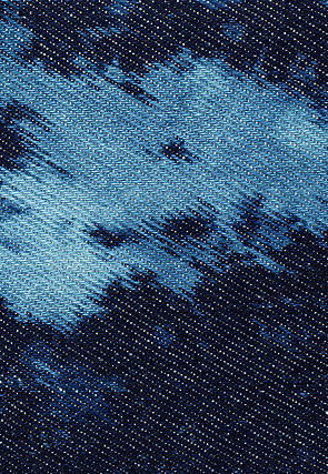 Digital Printed Canvas Coin Pouch in Blue