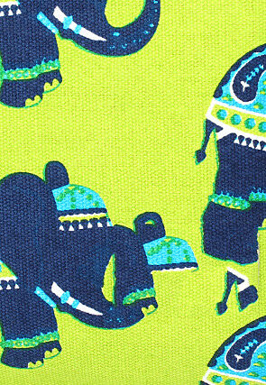 Digital Printed Canvas Coin Pouch in Light Green