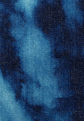 Digital Printed Canvas Coin Pouch in Shaded Blue