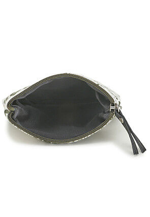 Digital Printed Canvas Coin Pouch in White