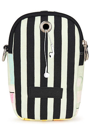 Digital Printed Canvas Mobile Pouch in Multicolor