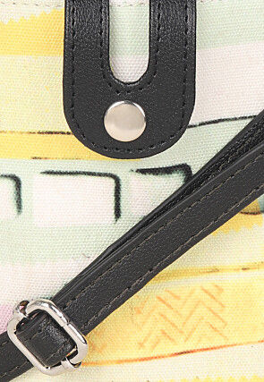 Digital Printed Canvas Mobile Pouch in Multicolor