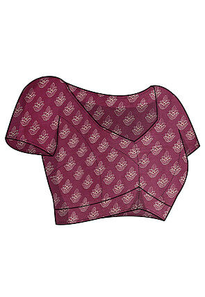 Digital Printed Chiffon Saree in Beige