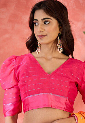 Digital Printed Chiffon Saree in Multicolor