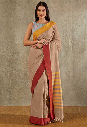 Digital Printed Cotton Blouse in Grey