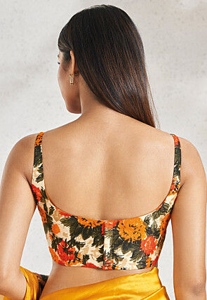 Digital Printed Cotton Blouse in Multicolor