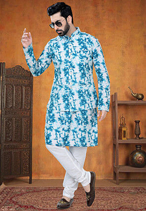 Blue kurta pajama with basket shop