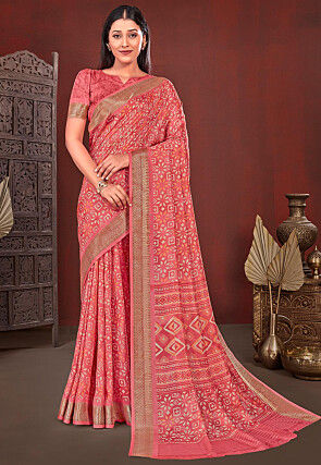 Embroidered Net Saree in Sky Blue : SYC11300