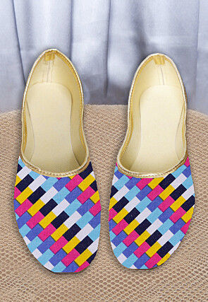 Digital Printed Cotton Women Jutti in Multicolor
