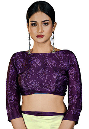 Digital Printed Crepe Saree in Multicolor