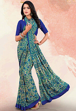 New Designer Silk Crepe Saree With Price. Buy Online silk saree