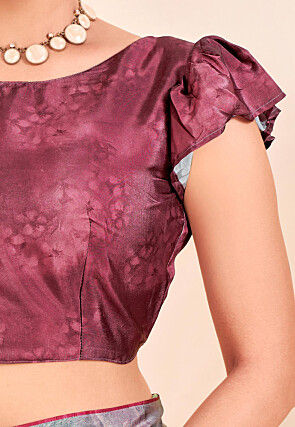 Digital Printed Crepe Silk Saree in Multicolor