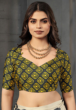 Half N Half Crepe Silk Saree in Off White and Black