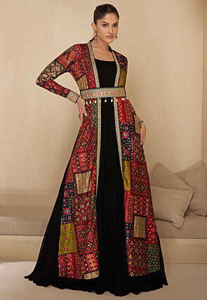 Blue Indo Western Gowns For Women Buy Latest Designs Online Utsav Fashion