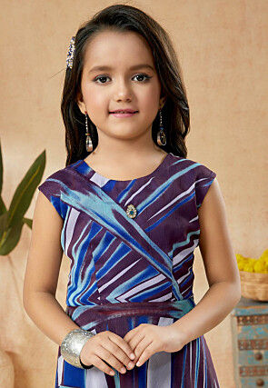 Digital Printed Georgette Pakistani Suit in Multicolor