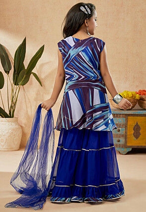 Digital Printed Georgette Pakistani Suit in Multicolor