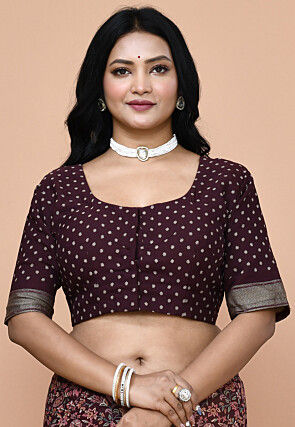 Digital Printed Georgette Saree in Maroon