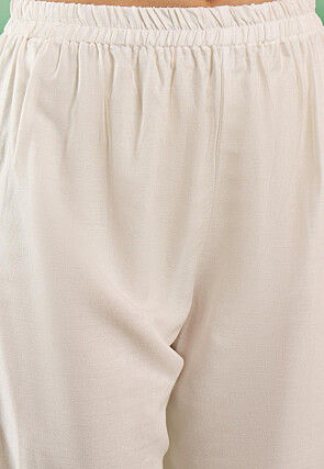 Digital Printed Modal Cotton Pakistani Suit in Off White