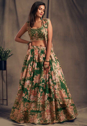Buy Lilpicks Girls Knot Designed Choli With Printed Lehenga Set Online at  Best Prices in India - JioMart.