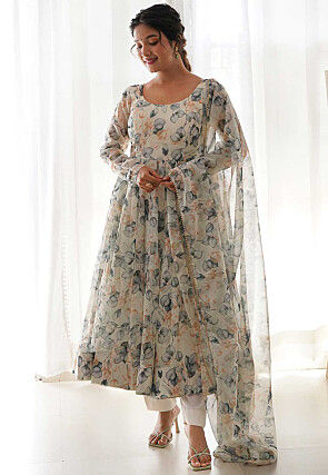 Buy White Anarkali Salwar Suits Online Latest Designs Looks