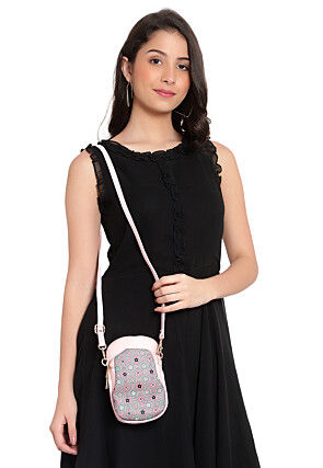 Digital Printed PU Mobile Pouch in Pink