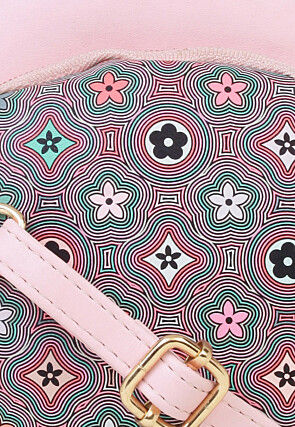 Digital Printed PU Mobile Pouch in Pink