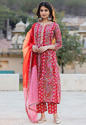 Alok Suit Kasak Hand Weave Banarasi Dola Jacquard Digital Print Top Bottom  With Dupatta On Wholesale