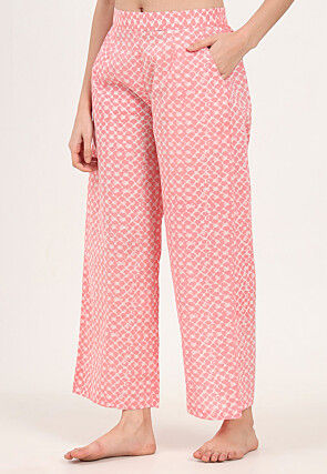 Digital Printed Pure Cotton Co Ord Set in Pink