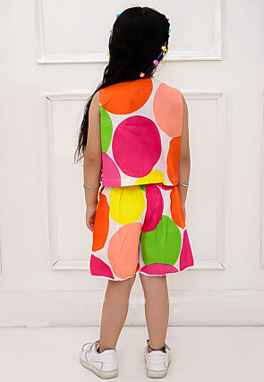 Digital Printed Pure Cotton Top Set in Multicolor