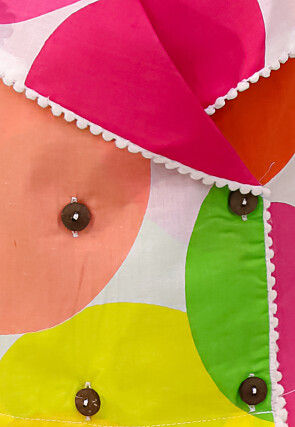 Digital Printed Pure Cotton Top Set in Multicolor