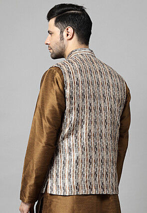 Digital Printed Nehru Jacket For Men