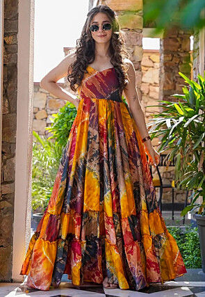 Floor length indo western dresses new arrivals