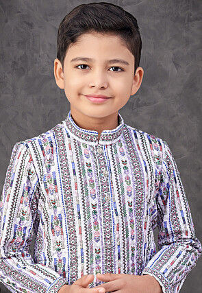 Digital Printed Rayon Kurta Set in Multicolor
