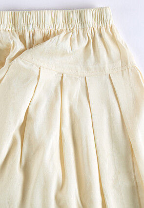 Digital Printed Rayon Kurta Set in Mustard