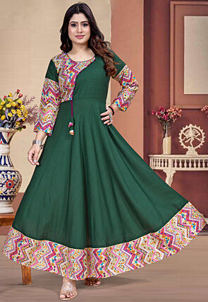 Page 28 | Green - Women - Indo-Western Dresses: Buy Indo-Western Outfits  for Women Online | Utsav Fashion