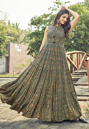 designer maxi dresses india Casual Cotton Maxi Dress Designs Women Summer Cotton Maxi Dress Indian  Floral Block Printed