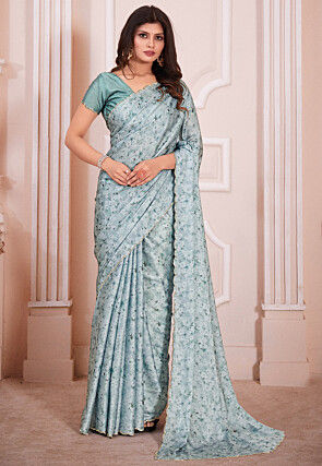 Floral Print Georgette Sarees Buy Latest Designs Online Utsav Fashion