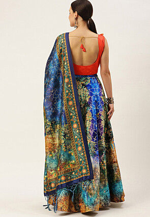 multicolor designer lehenga