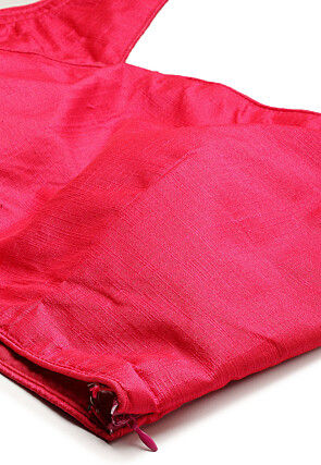 Digital Printed Satin Silk Lehenga in Pink