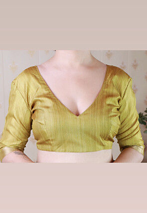 Digital Printed Tussar Silk Saree in Yellow