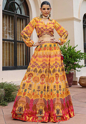 Ethnic fashion online - Yellow Indo Western