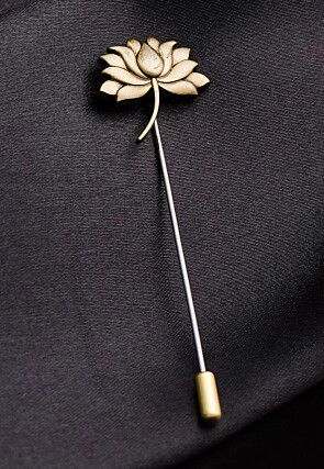 Divine Lotus Metallic Lapel Pin