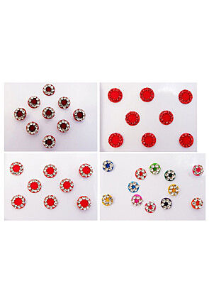 Embellished Assorted Round Shape Bindi Set