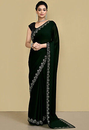 Plain Sarees - Stone Work - Indian Saree: Online Saree Shopping Made Easy  With Latest Designs at Utsav Fashion