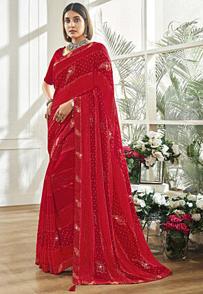 Pure Chiffon Sarees - Buy Latest Designer Chiffon Saree Online