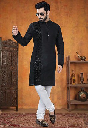 Page 12 Men s Black Kurta Pajama Buy Latest Men s Ethnic Wear Online Utsav Fashion