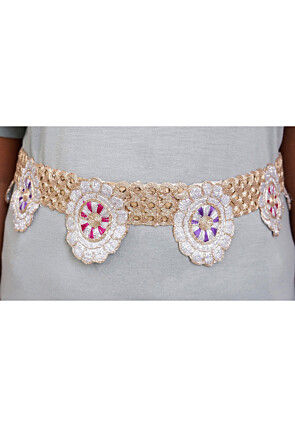 Embroidered Adjustable Waist Belt