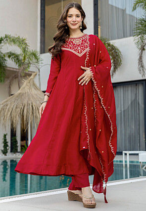 green emerald velvet dress Buy Utsav Fashion Embroidered Georgette Anarkali Suit in Old Rose at  Amazon.in