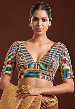 Readymade Saree Blouse Designs Online: Buy Fancy Blouses at Utsav Fashion