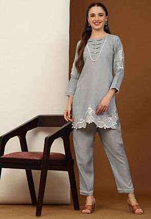 Grey Kurti - Buy Plain, Designer Grey Kurtis & Kurtas for Women-cheohanoi.vn